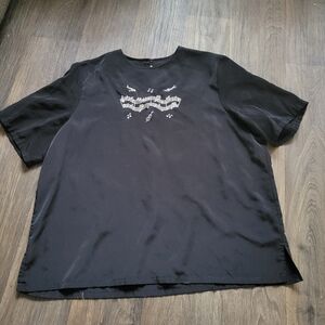 Vintage Black Graphic Music Shirt